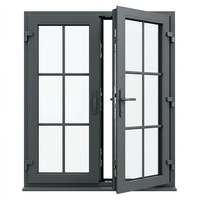 Puerta Interior Abatible de Diseño Minimalista con Marco Ultra Delgado, Bisagras Ocultas, Vista Maximizada, Vidrio Templado de Seguridad, Estilo Moderno y Contemporáneo