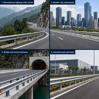 Proveedor de Barreras de Seguridad para Carreteras, Buen Precio, Barreras de Acero con Vigas en W y Galvanizadas, Fábrica de Barreras de Seguridad de China