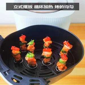 Stainless Steel Vertical Grill Skewers For Air Fryer Oven 20-30 Pieces Barbecue Rack Set - Product Image 4
