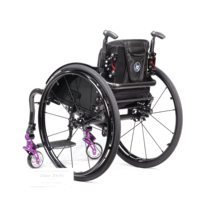 Fauteuil roulant actif tout en fibre de carbone, médical, manuel, loisirs, sports, tir à l'arc, course à pied, rééducation, fournitures de thérapie