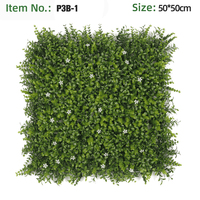 Panneaux de haie artificielle en buis 50x50cm (20x20 po) pour mur végétal, résistants à l'eau, écologiques, type Milan Ivy, vente en gros
