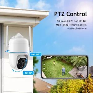 3Mp a lungo raggio Auto Tracking ruotabile Indoor Wifi Cctv telecamera di sicurezza Wireless telecamere Ptz Ip di sorveglianza di sicurezza intelligente