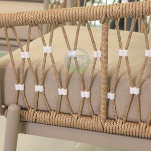 आधुनिक आउटडोर गार्डन सोफा सेट एल्यूमीनियम पैटियो सेशनल कॉर्नर नई बालकनी अवकाश सोफा विचर फर्नीचर - Product Image 2