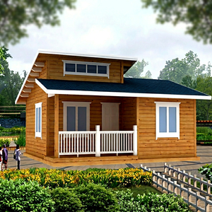 บ้านหลังเล็ก หนึ่งห้องนอน หนึ่งห้องน้ำ และพื้นที่นั่งเล่น บ้านไม้ขนาด 364 ตารางฟุต - Product Image 1