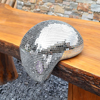 Boule disco miroir fondante faite à la main, décor de table coq mignon, accent scintillant chaleureux pour bureau et comptoir, prix usine pour festival