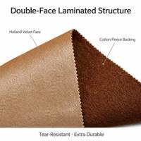 Tela de Terciopelo para Tapicería de Sofás, 100% Poliéster, Terciopelo Holandés, Forro de Felpa de Algodón Laminado, 280 g/m², 142 cm, Venta al Por Mayor