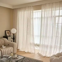 Rideaux Jacquard Modernes en Fil Arc-en-ciel pour Fenêtre, Voilages Légers et Respirants, Écologiques pour la Maison (Vente en Gros)