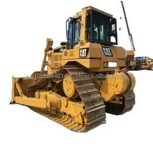 D6r LGP D6R D6รถแทรกเตอร์เกลี่ยดินพร้อมเครื่องกว้านสำหรับขายในเซี่ยงไฮ้ใช้ Cat D7 Bulldozer เดิมใช้ Cat Caterpillar