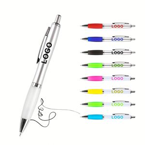 Custom Logo Print Large Rubber Cover Ballpoint Pen Office Stationery Enterprise Advertisement Promotional <b>Gift</b> Plastic Ballpen - Product Image 2