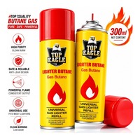Bouteille de gaz butane universelle rechargeable pour briquets classiques en métal, compatible avec tous types de briquets.