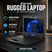 Nouvel ordinateur portable semi-robuste Getac S410 S510 14 pouces Intel Core I5-1340P Windows 11 Pro SSD Garantie de 3 ans pour le service sur le terrain