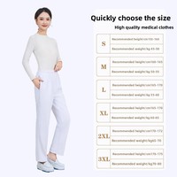 Pantalon d'infirmière élastique quatre saisons pour femmes blanc bleu antistatique épaissi pantalon de travail doublé polaire automne uniformes d'hôpital