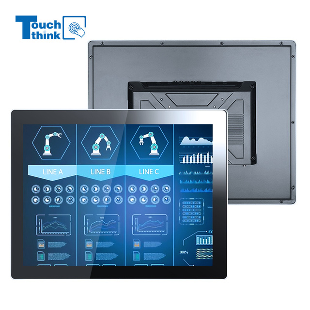 22 Inch 4K Industrial IPS Display LED Touch Screen Monitor 300cd/M Brightness 1000 Nits Panel Mount HDM-I VGA USB Ports New
