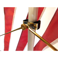 Haute qualité or et argent intérieur mât métal suspendu réglable drapeau épandeur support