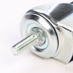 Furniture Casters 2.5 Inch Rubber Wheel With Brake Screw Mount Industrial Design Durable Metal Construction - Product Image 2