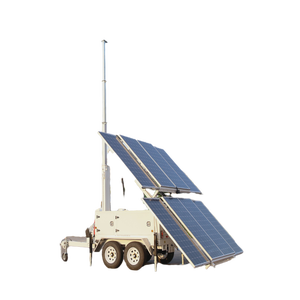Remorque sur mesure alimentée par panneaux solaires avec onduleur à onde sinusoïdale pure, contrôleur MPPT, batterie au plomb-acide, éclairage LED et télécommande - Product Image 3