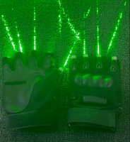 Gant multicolores Led Rechargeable, personnalisé, avec 5 Lasers, pour DJ, fête, clubs de scène et Concert, nouveauté