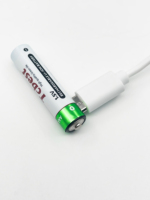 Baterai Lithium AAA 1.5V Isi Ulang Tipe C 600mAh 1200 Siklus untuk Mouse Keyboard Jam