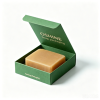 Boîte à savon en papier kraft écologique personnalisée avec fond à fermeture à pression, emballage pour savon artisanal, savon de bain, boîte cadeau pour parfum, échantillon gratuit
