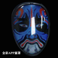 Masques faciaux à led clignotants, masques de fête, masque facial