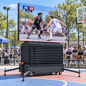 Pantalla LED P4 para Exteriores, Estable, sobre Ruedas, Reutilizable, para Mostrar Resultados en Eventos Deportivos al Aire Libre, Transmisiones de Partidos - Product Image 1