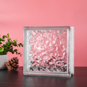 Jing Hua Frosted màu khối thủy tinh rỗng <span class=keywords><strong>190x190x80mm</strong></span> xây dựng tường phân vùng lửa xếp gạch cho phòng ngủ nhà bếp - Product Image 2