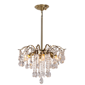 European style chandeliers crystal chandeliers for the living room, minimalist and luxurious <b>dining</b> room <b>lights</b> - Product Image 4