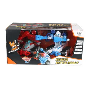 Kid Toy Multi-functional Double Pack Fight 360 Degree Rotating Boxing Battle Robot