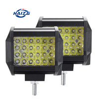 HAIZG-foco de luz LED de trabajo superbrillante, 24V, 4 pulgadas, todoterreno, coche, camión, Tractor, faro led