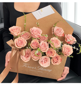 กล่องบรรจุภัณฑ์ดอกไม้ขนาดใหญ่สำหรับธุรกิจงานแต่งงานขนาดเล็ก กล่องบรรจุภัณฑ์ดอกไม้โรแมนติก กล่องของขวัญกุหลาบวันวาเลนไทน์ - Product Image 5
