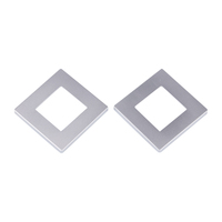 Pièces usinées CNC en aluminium et acier inoxydable, service personnalisé, coque de commutateur tactile argentée, panneau de commutateur unique, usinage de précision par électroérosion à fil