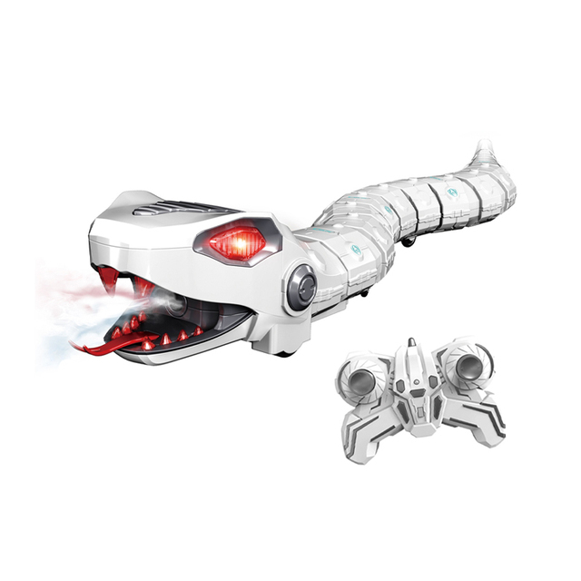 2.4G Mechanical Mist Spray Rc Remote Control Snake Toys for Kids with Light Music
