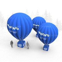 Modèle de montgolfière gonflable portable accrocheur pour les promotions commerciales Événements de vacances Équipes de marketing Organisateurs d'événements
