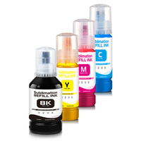 Encre d'impression par sublimation 100 ml, lot de 4 couleurs, recharge pour imprimante de bureau Epson ET-3210 L121 L120, vente en gros