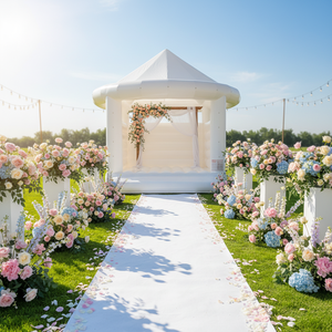 Alquiler <span class=keywords><strong>para</strong></span> <span class=keywords><strong>Fiestas</strong></span> <span class=keywords><strong>de</strong></span> Bodas, Elegante Castillo Inflable Blanco <span class=keywords><strong>de</strong></span> Alta Calidad Comercial <span class=keywords><strong>para</strong></span> Eventos - Product Image 1