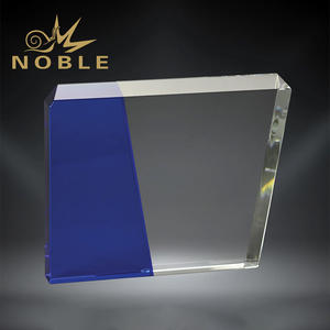 Cristal personalizable Premio de diseño a medida personalizable Trofeo de cristal <span class=keywords><strong>Eclipse</strong></span> GreyStone con acentos de colores - Product Image 3