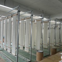 Équipement de traitement des eaux usées par membrane MBR, module de membrane de type rideau, membrane en fibres creuses PVDF