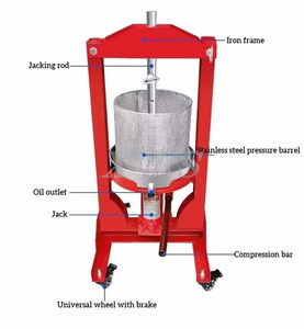 Presse à froid hydraulique robuste Machine <span class=keywords><strong>de</strong></span> déshydratation Manioc Alimentaire Curcuma Gingembre Fruit Presse-agrumes <span class=keywords><strong>Extracteur</strong></span> <span class=keywords><strong>de</strong></span> <span class=keywords><strong>jus</strong></span> - Product Image 5