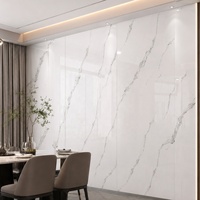 Panneau PVC UV WYRAX effet marbre Onyx Blanc pour mur d'accentuation de hall d'hôtel 1220x2440mm 5mm, panneau commercial étanche