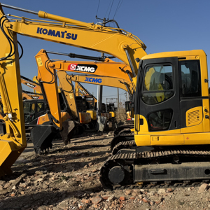 Excavatrice sur chenilles d'occasion de marque japonaise de haute qualité, 98% neuve, Komatsu PC138US PC130 PC210, pelle d'occasion, 13,5 tonnes, 13 tonnes, 21 tonnes - Product Image 1