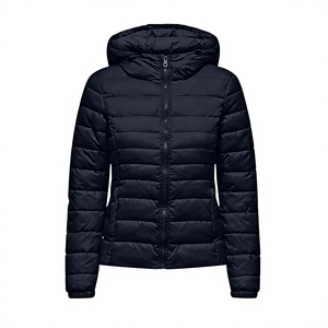 Women's Lightweight Packable Puffer Jacket Hooded <b>Winter</b> <b>Quilted</b> Jacket Custom Women's Hooded Puffer Jacket Water Resistant Coat - Product Image 1