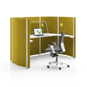 โต๊ะผู้จัดการพาร์ทิชันผ้าแบบเกลียวสำหรับเวิร์กสเตชันสำนักงานดีไซน์พิเศษ - Product Image 4