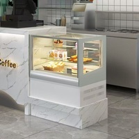 Vitrine Réfrigérée Commerciale de Comptoir pour Fruits, Légumes et Gâteaux avec Porte Vitrée et Refroidissement par Compresseur
