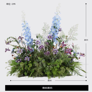 Plantes Artificielles Haut de Gamme : Delphinium Violet, Campanule, Fleur Papillon – Décoration Douce pour Intérieur, Salon et Vitrine - Product Image 4