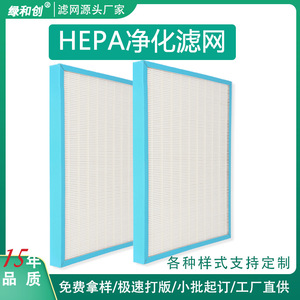 Green Innovation H13 <b>Hepa</b> Filter Cartridge For <b>Air</b> <b>Purifier</b> Custom Size Alkali And High Temperature Resistant - Product Image 3