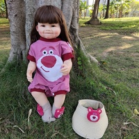 R & B en Stock, Chucky, taille réelle, 3 ans, poupée bébé Reborn, silicone, vinyle bon marché, poupées bébé avec belle robe