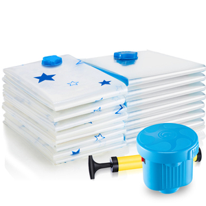 Home Mattress Space Saver Reusable Vacuum Compressed <strong>Storage</strong> <strong>Bags</strong> Set <strong>Large</strong> Vacuum <strong>Storage</strong> <strong>Bags</strong> for Clothes With Pump - Product Image 2