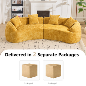 Paquete de Cartón Envasado al Vacío, Blush, Esquinas Curvas, Lovesea, Tela con Rayas Extra Grandes, Tejido Ecológico, Moderno, para Interiores - Product Image 3