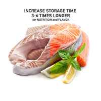 Sac sous vide gaufré super épais en PE scellé pour aliments pour bébés, aliments pour animaux de compagnie, salades, chewing-gums, chips de pommes de terre, sushis, pizzas