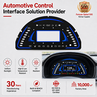 Panneau de touches flexible OEM personnalisé de haute qualité, robuste, étanche, avec rétroéclairage LED pour compteur de vitesse
